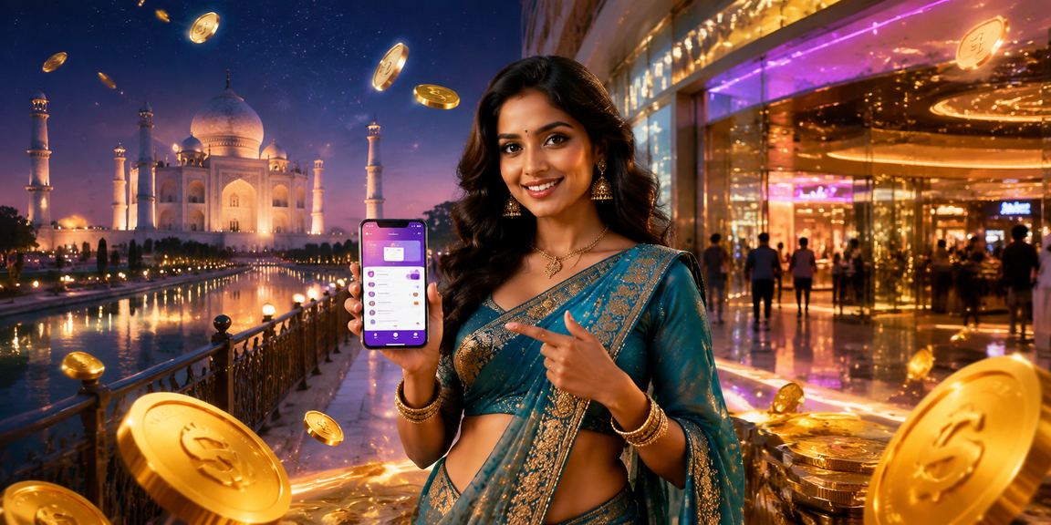 Indian user registering on mobile betting platform